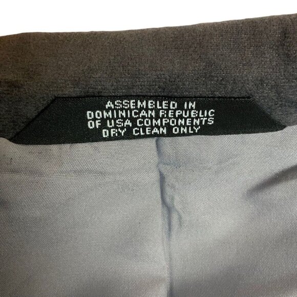 Reed St James Mens Western Gray Microsuede Blazer Jacket Size 44 Cowboy 2-Button - Picture 6 of 9